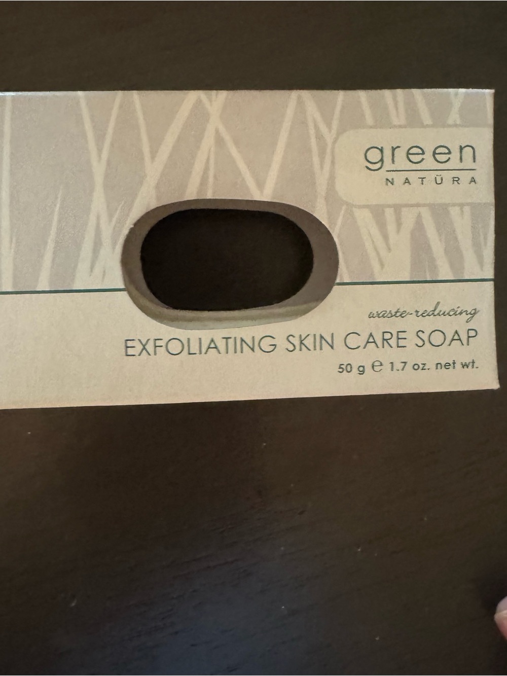 Green Natura Exfoliating Skin Care Soap - Beige & Teal Packaging